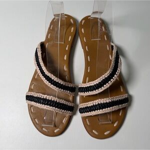 Carrie Forbes Woven Strappy Slide Sandals - sz 40